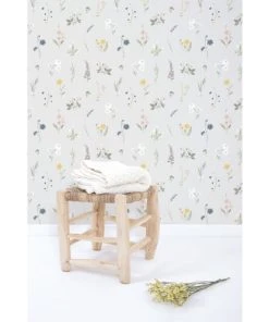 Lilipinso Papier Peint Fleurs Des Champs En Papier Rose 50cm X 10m