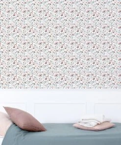 Lilipinso Papier Peint Fleurs En Papier Rose 50cm X 10m