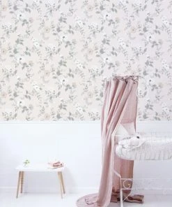 Lilipinso Papier Peint Fleurs, Roses En Papier Rose 50cm X 10m