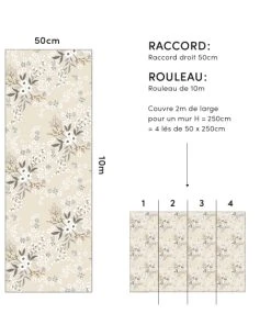 Lilipinso Papier Peint Floral Constellation Multicolore -Boutique KidKraft papier peint floral constellation multicolore 2