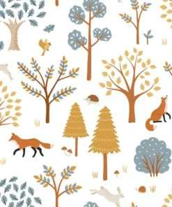 Lilipinso Papier Peint Forest Living Multicolore