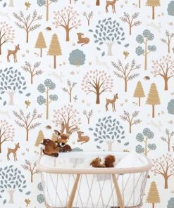 Lilipinso Papier Peint Forest Living Rose -Boutique KidKraft papier peint forest living rose 1