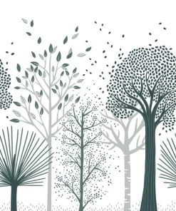 Lilipinso Papier Peint Forêt Bleu En Papier Bleu 2m X 2,48m 7 Lilipinso Papier Peint Forêt Bleu En Papier Bleu 2m X 2,48m -Boutique KidKraft papier peint foret bleu en papier bleu 2m x 2 48m 1