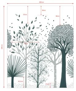 Lilipinso Papier Peint Forêt Bleu En Papier Bleu 2m X 2,48m 8 Lilipinso Papier Peint Forêt Bleu En Papier Bleu 2m X 2,48m -Boutique KidKraft papier peint foret bleu en papier bleu 2m x 2 48m 2