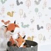 Lilipinso Papier Peint Forêt écureuils En Papier Multicolore 50cm X 10m -Boutique KidKraft papier peint foret ecureuils en papier multicolore 50cm x 10m