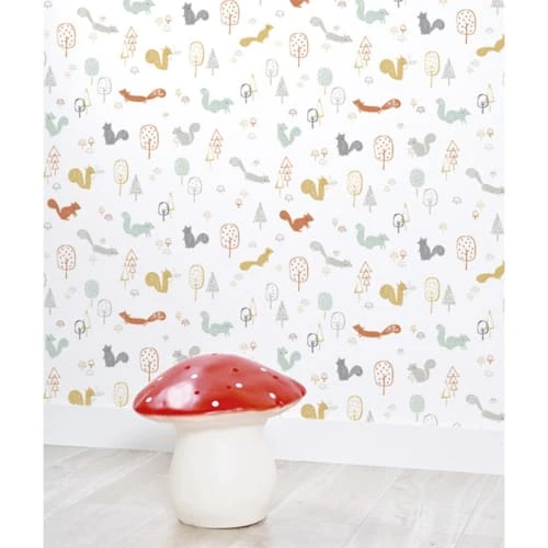 Lilipinso Papier Peint Forêt écureuils En Papier Multicolore 50cm X 10m 5 Lilipinso Papier Peint Forêt écureuils En Papier Multicolore 50cm X 10m – Image 3