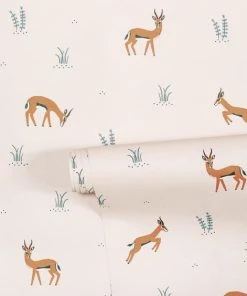 Lilipinso Papier Peint Gazelles En Papier Rose 50cm X 10m -Boutique KidKraft papier peint gazelles en papier rose 50cm x 10m 2
