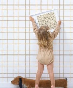 Lilipinso Papier Peint Graph Paper Gris -Boutique KidKraft papier peint graph paper gris 2