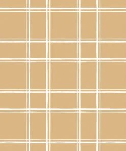 Lilipinso Papier Peint Graph Paper Jaune