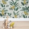Lilipinso Papier Peint Guepard Et Feuillages En Papier Vert 50cm X 10m -Boutique KidKraft papier peint guepard et feuillages en papier vert 50cm x 10m