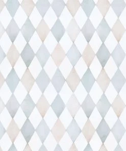 Lilipinso Papier Peint Harlequin Bleu (50 Cm X 10 M)