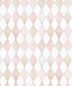 Lilipinso Papier Peint Harlequin Rose (50 Cm X 10 M)