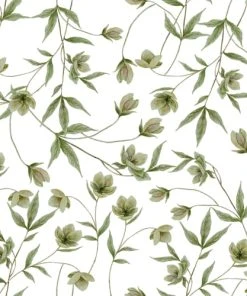 Boutique KidKraft 40 Lilipinso Papier Peint Hellebores Vert
