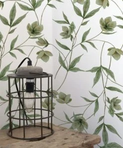 Lilipinso Papier Peint Hellebores Vert -Boutique KidKraft papier peint hellebores vert 3