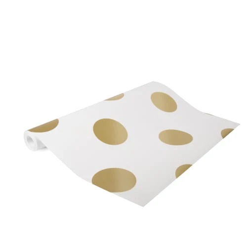Superfresco Easy Papier Peint Intissé Pois Or 1005x52cm 5 Superfresco Easy Papier Peint Intissé Pois Or 1005x52cm – Image 3