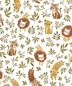 Lilipinso Papier Peint Jungle Trio Multicolore