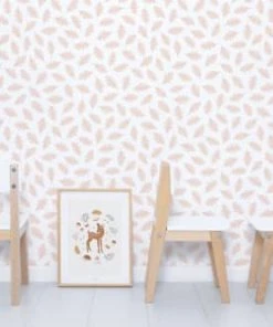 Lilipinso Papier Peint Oak Leaves Jaune -Boutique KidKraft papier peint oak leaves jaune 1