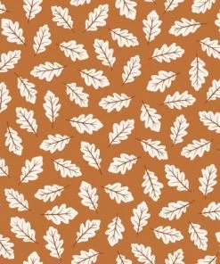 Lilipinso Papier Peint Oak Leaves Taupe