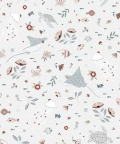 Lilipinso Papier Peint Océan En Papier Bleu 50cm X 10m -Boutique KidKraft papier peint ocean en papier bleu 50cm x 10m 1