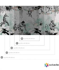 Acte Deco Papier Peint Panoramique Cirque De La Jungle - 170x250 - Multicolore -Boutique KidKraft papier peint panoramique cirque de la jungle 170x250 multicolore 3