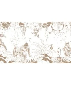 Acte Deco Papier Peint Panoramique Cirque De La Jungle - 340x250 - Marron -Boutique KidKraft papier peint panoramique cirque de la jungle 340x250 marron 2
