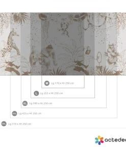 Acte Deco Papier Peint Panoramique Cirque De La Jungle - 340x250 - Marron -Boutique KidKraft papier peint panoramique cirque de la jungle 340x250 marron 3