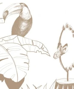 Acte Deco Papier Peint Panoramique Cirque De La Jungle - 425x250 - Marron