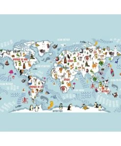 Lé Papiers De Ninon Papier Peint Panoramique En Papier Bleu Clair 336x270