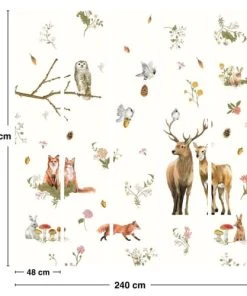 99Déco Papier Peint Panoramique Enfant Animaux Bois 240x270cm 11 99Déco Papier Peint Panoramique Enfant Animaux Bois 240x270cm -Boutique KidKraft papier peint panoramique enfant animaux bois 240x270cm 4