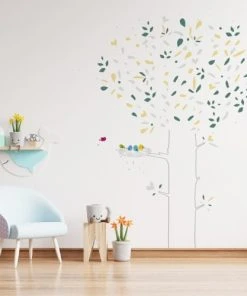 99Déco Papier Peint Panoramique Enfant Arbre Oiseau 240x270cm -Boutique KidKraft papier peint panoramique enfant arbre oiseau 240x270cm 3