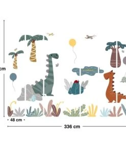 99Déco Papier Peint Panoramique Enfant Dinosaures 336x270cm -Boutique KidKraft papier peint panoramique enfant dinosaures 336x270cm 4