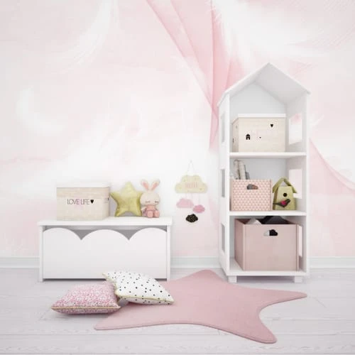 99Déco Papier Peint Panoramique Enfant Rose Plume 240x270cm 6 99Déco Papier Peint Panoramique Enfant Rose Plume 240x270cm – Image 4