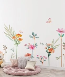 99Déco Papier Peint Panoramique Floral Enfant Aquarelle 240x270cm -Boutique KidKraft papier peint panoramique floral enfant aquarelle 240x270cm 3