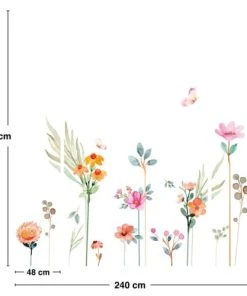 99Déco Papier Peint Panoramique Floral Enfant Aquarelle 240x270cm -Boutique KidKraft papier peint panoramique floral enfant aquarelle 240x270cm 4