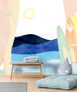 99Déco Papier Peint Panoramique Graphique Surf Plage 336x270cm -Boutique KidKraft papier peint panoramique graphique surf plage 336x270cm 3