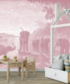 Ciment Factory Papier Peint Panoramique Gravure Les éléphants 390x270cm -Boutique KidKraft papier peint panoramique gravure les elephants 390x270cm 11