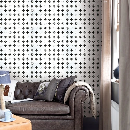 Superfresco Easy Papier Peint Panoramique Intissé Croix Noir Blanc 280x150cm 5 Superfresco Easy Papier Peint Panoramique Intissé Croix Noir Blanc 280x150cm – Image 3