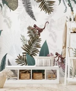 99Déco Papier Peint Panoramique Jungle Singe 432x270cm