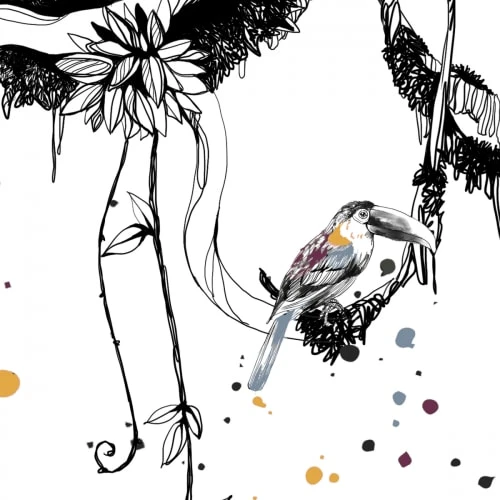 Acte Deco Papier Peint Panoramique Scène Girafes - 170x250 - Noir 3 Acte Deco Papier Peint Panoramique Scène Girafes - 170x250 - Noir