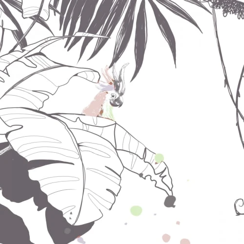 Acte Deco Papier Peint Panoramique Scène Girafes - 425x250 - Gris 8 Acte Deco Papier Peint Panoramique Scène Girafes - 425x250 - Gris – Image 6