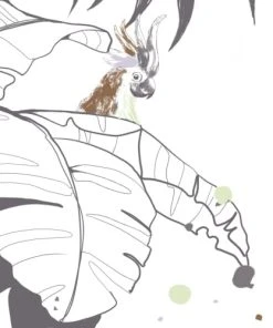 Acte Deco Papier Peint Panoramique Scène Girafes - 510x250 - Gris