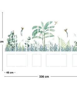 99Déco Papier Peint Panoramique Soubassement Nature Tropicale 336x270cm -Boutique KidKraft papier peint panoramique soubassement nature tropicale 336x270cm 4