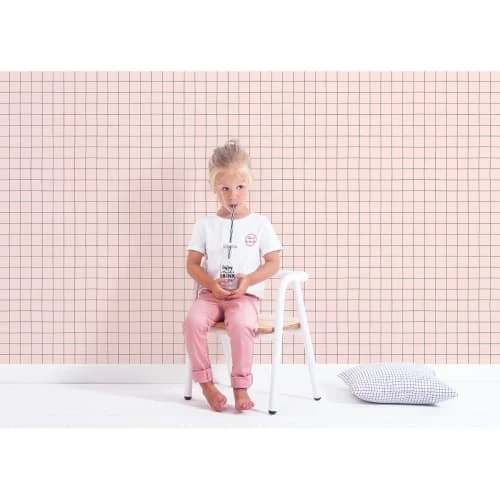Lilipinso Papier Peint Quadrillage En Papier Rose 50cm X 10m 8 Lilipinso Papier Peint Quadrillage En Papier Rose 50cm X 10m – Image 6