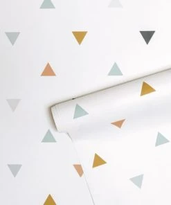 Lilipinso Papier Peint Triangles En Papier Marron 50cm X 10m -Boutique KidKraft papier peint triangles en papier marron 50cm x 10m 4