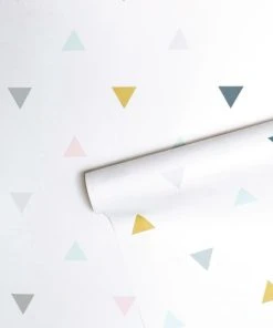 Lilipinso Papier Peint Triangles En Papier Multicolore 50cm X 10m -Boutique KidKraft papier peint triangles en papier multicolore 50cm x 10m 2