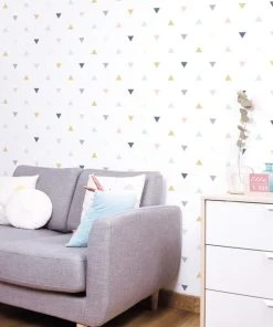Lilipinso Papier Peint Triangles En Papier Multicolore 50cm X 10m -Boutique KidKraft papier peint triangles en papier multicolore 50cm x 10m 4