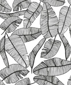 Lilipinso Papier Peint Tropical En Papier Noir 50cm X 10m -Boutique KidKraft papier peint tropical en papier noir 50cm x 10m 1