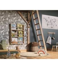 Lilipinso Papier Peint Tropical En Papier Noir 50cm X 10m -Boutique KidKraft papier peint tropical en papier noir 50cm x 10m 3