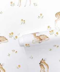 Lilipinso Papier Peint Vintage Faon En Papier Moutarde 50cm X 10m -Boutique KidKraft papier peint vintage faon en papier moutarde 50cm x 10m 5