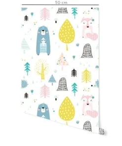 Decochic Papier Peint Vinyle Adhésif Animaux De La Forêt Multicolor 50x300 Cm -Boutique KidKraft papier peint vinyle adhesif animaux de la foret multicolor 50x300 cm 1